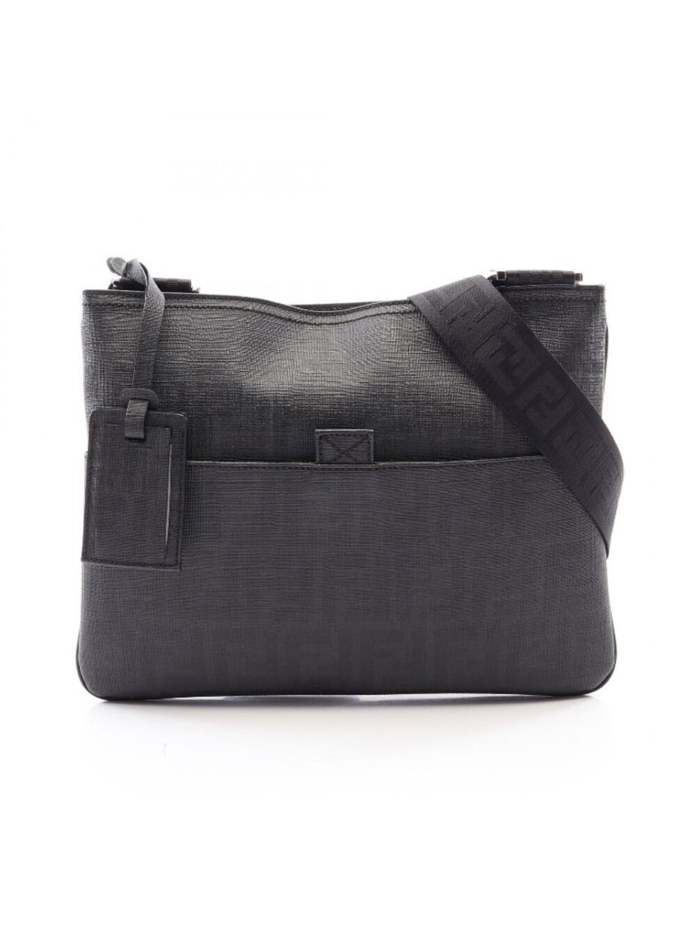Fendi Shoulder Bag Zucca Black FF Logo